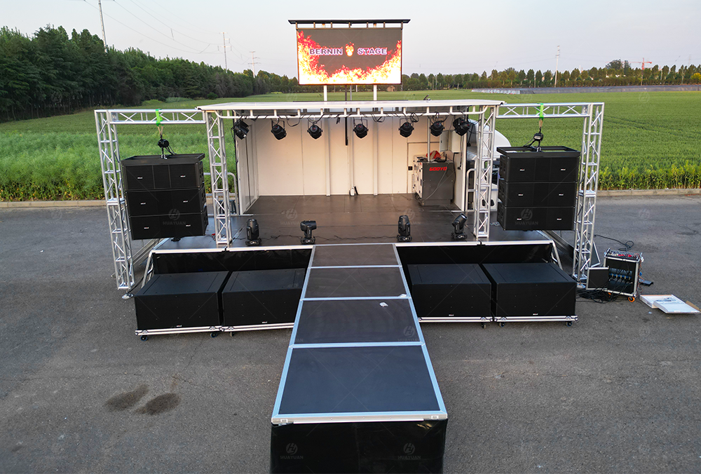 mobile concert stage truck