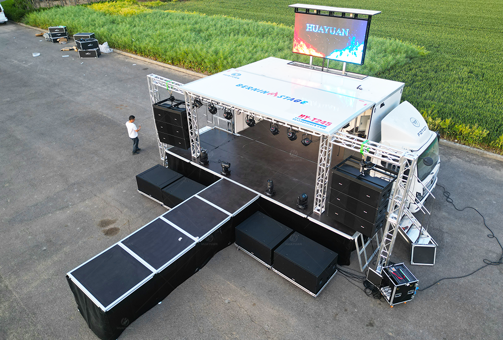 mobile stage truck