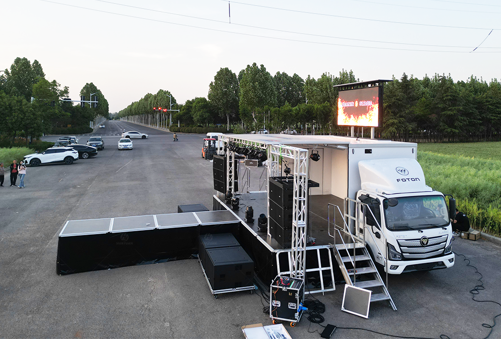hydraulic stage truck