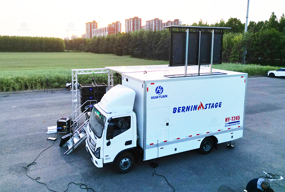 stage truck for outdoor events