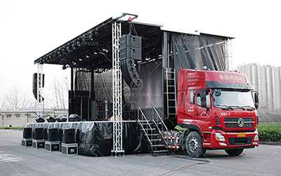 hydraulic mobile stage
