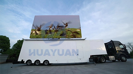 LED screen roadshow mobile stage trailer
