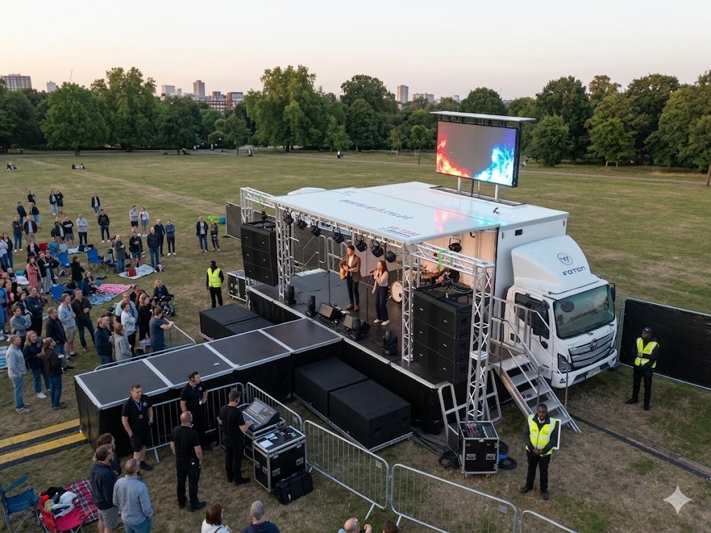 mobile stage truck rental