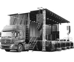 HY-S455 MOBILE STAGE SEMI TRAILER