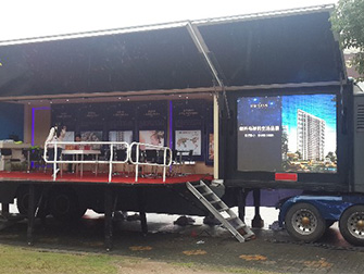 HY-LR425-2 single deck exhibition trailer