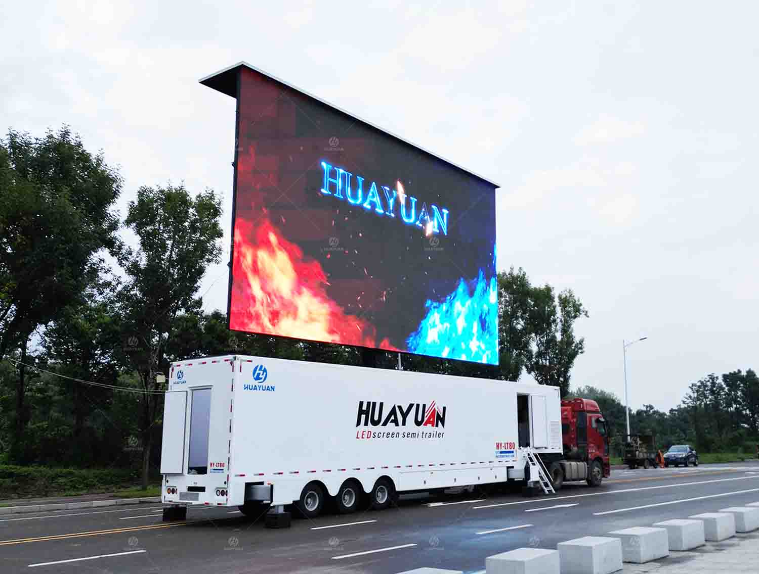 HY-LT80 LED ADVERTISING TRAILER