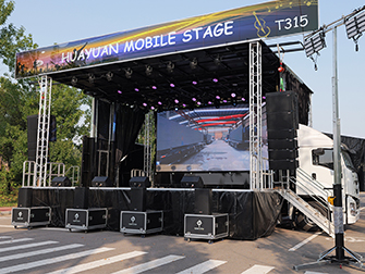 Hydraulic Mobile Stage Truck T315 with LED Screen | Outdoor Event Stage
