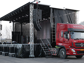 mobile stage semi trailer