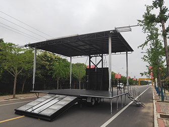 how to build a mobile stage trailer